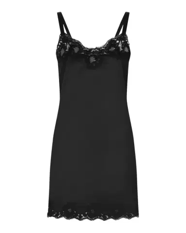 Dolce & Gabbana Lace-Trim Silk Satin Slip | Thumbnail 1 Dolce & Gabbana Lace-Trim Silk Satin Slip | Thumbnail 1