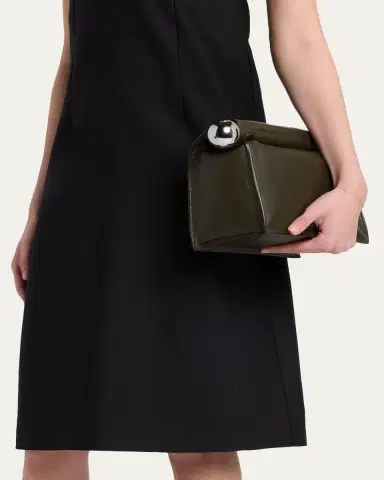 Jacquemus Ronde Carré Leather Clutch | Thumbnail 2 Jacquemus Ronde Carré Leather Clutch | Thumbnail 2