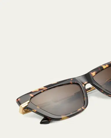 Bottega Veneta Logo Mixed-Media Cat-Eye Sunglasses | Thumbnail 5 Bottega Veneta Logo Mixed-Media Cat-Eye Sunglasses | Thumbnail 5