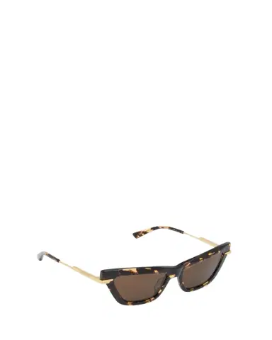 Bottega Veneta Logo Mixed-Media Cat-Eye Sunglasses | Thumbnail 1 Bottega Veneta Logo Mixed-Media Cat-Eye Sunglasses | Thumbnail 1