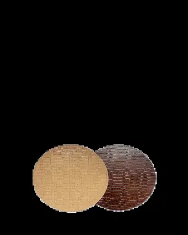 Von Gern Home Chocolate and Light Brown Croco Reversible Placemats | Thumbnail 2 Von Gern Home Chocolate and Light Brown Croco Reversible Placemats | Thumbnail 2