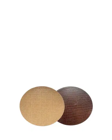 Von Gern Home Chocolate and Light Brown Croco Reversible Placemats | Thumbnail 1 Von Gern Home Chocolate and Light Brown Croco Reversible Placemats | Thumbnail 1