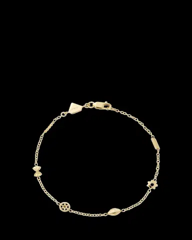 Alison Lou 14K Yellow Gold Mini Pasta By the Yard Bracelet | Thumbnail 2 Alison Lou 14K Yellow Gold Mini Pasta By the Yard Bracelet | Thumbnail 2