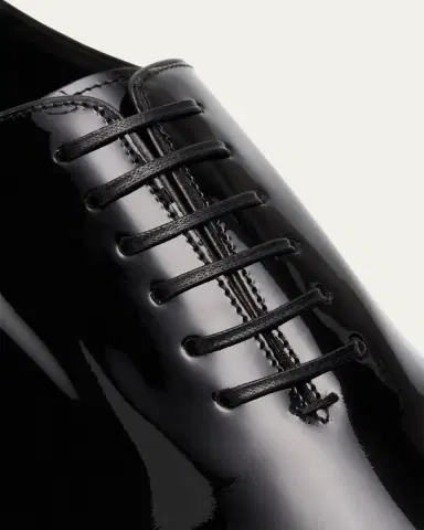 Ferragamo Men's Astro Francesina Patent Leather Oxfords | Thumbnail 3 Ferragamo Men's Astro Francesina Patent Leather Oxfords | Thumbnail 3