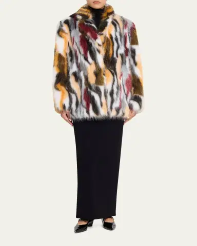 AEXAE Spotted Faux Fur Jacket | Thumbnail 2 AEXAE Spotted Faux Fur Jacket | Thumbnail 2