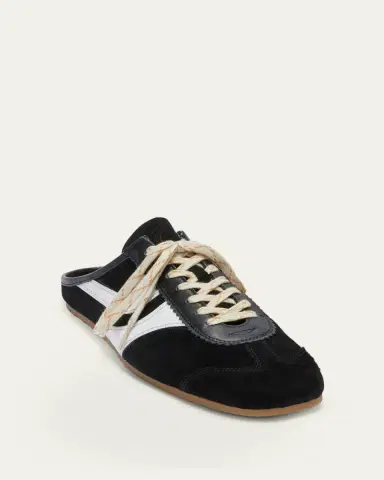 Dries Van Noten Men's Suede and Leather Mule Sneakers | Thumbnail 2 Dries Van Noten Men's Suede and Leather Mule Sneakers | Thumbnail 2