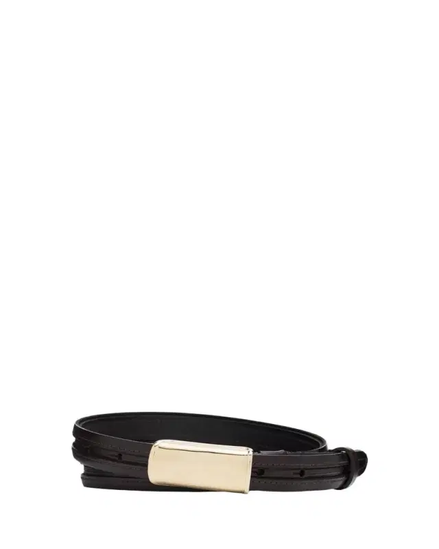 Men's Leather Belt with Box-Frame Buckle Men's Leather Belt with Box-Frame Buckle