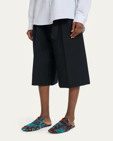 Dries Van Noten Men's Sequined Casual Slippers | Thumbnail 2 Dries Van Noten Men's Sequined Casual Slippers | Thumbnail 2