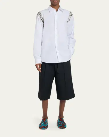Dries Van Noten Men's Sequined Casual Slippers | Thumbnail 3 Dries Van Noten Men's Sequined Casual Slippers | Thumbnail 3