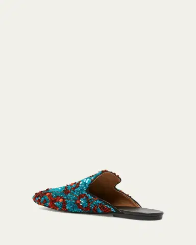 Dries Van Noten Men's Sequined Casual Slippers | Thumbnail 4 Dries Van Noten Men's Sequined Casual Slippers | Thumbnail 4