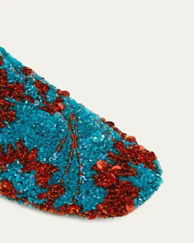 Dries Van Noten Men's Sequined Casual Slippers | Thumbnail 5 Dries Van Noten Men's Sequined Casual Slippers | Thumbnail 5