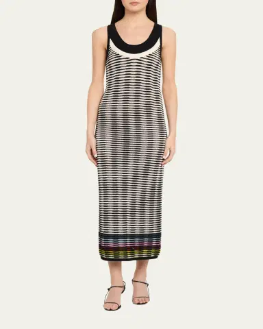 Christopher John Rogers Wave Knit Tank Maxi Dress | Thumbnail 2 Christopher John Rogers Wave Knit Tank Maxi Dress | Thumbnail 2