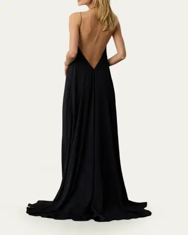 Ralph Lauren Collection Erickson Satin Evening Dress | Thumbnail 3 Ralph Lauren Collection Erickson Satin Evening Dress | Thumbnail 3