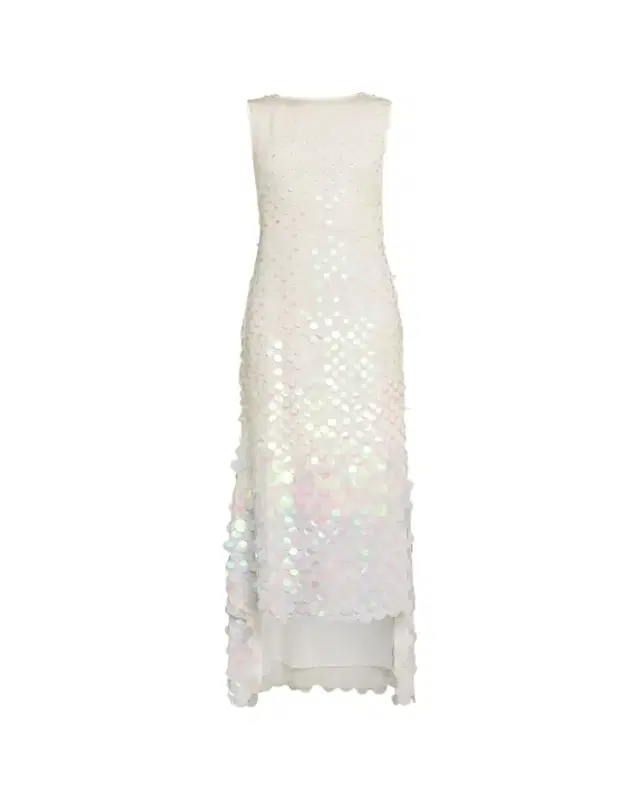 Embellished Silk High-Low Dress Embellished Silk High-Low Dress