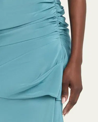 CHRISTOPHER JOHN ROGERS Silk Yanked Long Column Gown | Thumbnail 5 CHRISTOPHER JOHN ROGERS Silk Yanked Long Column Gown | Thumbnail 5