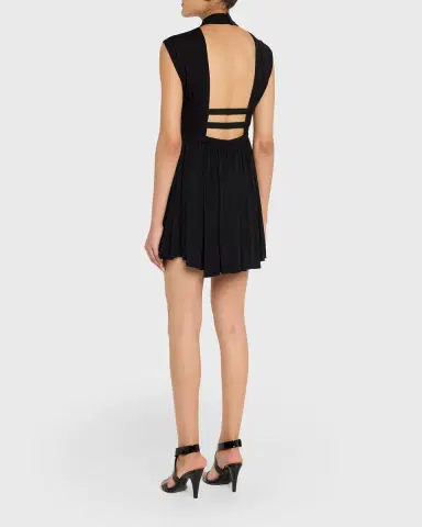 Alaïa Mock-Neck Waist-Cutout Jersey Backless Mini Dress | Thumbnail 7 Alaïa Mock-Neck Waist-Cutout Jersey Backless Mini Dress | Thumbnail 7