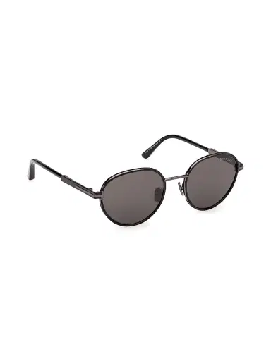 Tom Ford Men's Jet 51MM Round Sunglasses - Black | Thumbnail 8 Tom Ford Men's Jet 51MM Round Sunglasses - Black | Thumbnail 8
