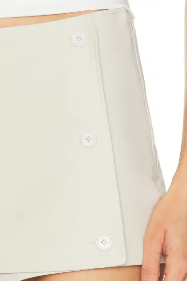 Courrèges Oblique Polywool Mini Skort | Thumbnail 6 Courrèges Oblique Polywool Mini Skort | Thumbnail 6