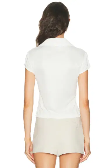 Courrèges Sports Cropped Polo Top | Thumbnail 3 Courrèges Sports Cropped Polo Top | Thumbnail 3