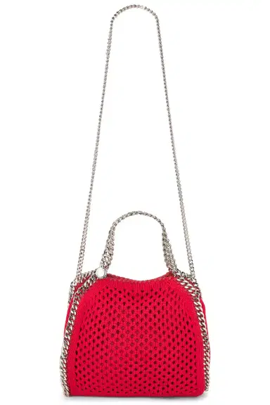 Stella McCartney Falabella Mini Bag Eco Mesh Knit Shoulder Bag | Thumbnail 1 Stella McCartney Falabella Mini Bag Eco Mesh Knit Shoulder Bag | Thumbnail 1