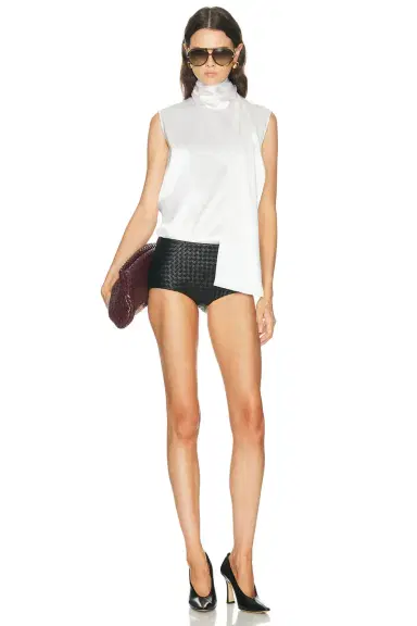 Bottega Veneta Leather Short | Thumbnail 5 Bottega Veneta Leather Short | Thumbnail 5