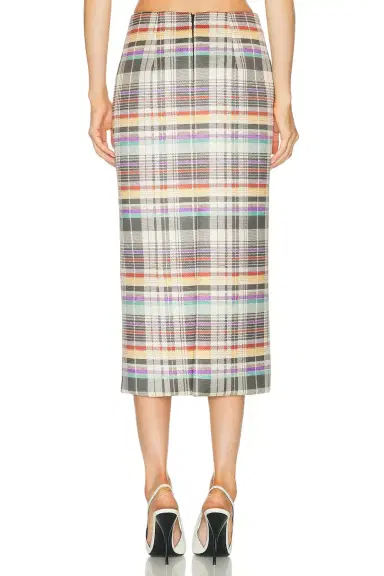 Brandon Maxwell Mercer Bonded Pencil Skirt | Thumbnail 4 Brandon Maxwell Mercer Bonded Pencil Skirt | Thumbnail 4