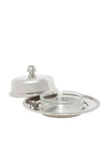 The Favorites Parisian Butter Dish With Cover And Glass Nickel | Thumbnail 4 The Favorites Parisian Butter Dish With Cover And Glass Nickel | Thumbnail 4