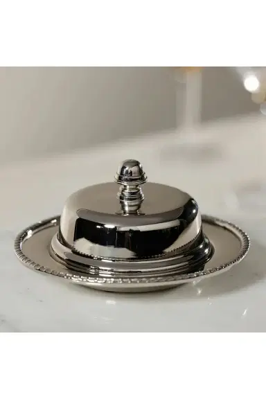The Favorites Parisian Butter Dish With Cover And Glass Nickel | Thumbnail 6 The Favorites Parisian Butter Dish With Cover And Glass Nickel | Thumbnail 6