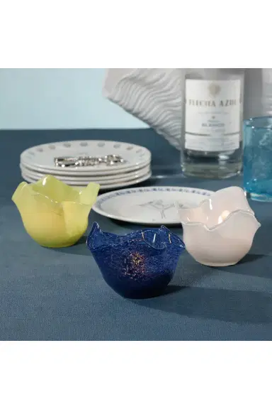 The Favorites Wavy Bowl Glass Tealight Holder Set of 6 | Thumbnail 4 The Favorites Wavy Bowl Glass Tealight Holder Set of 6 | Thumbnail 4