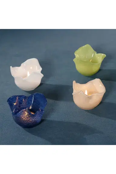The Favorites Wavy Bowl Glass Tealight Holder Set of 6 | Thumbnail 5 The Favorites Wavy Bowl Glass Tealight Holder Set of 6 | Thumbnail 5