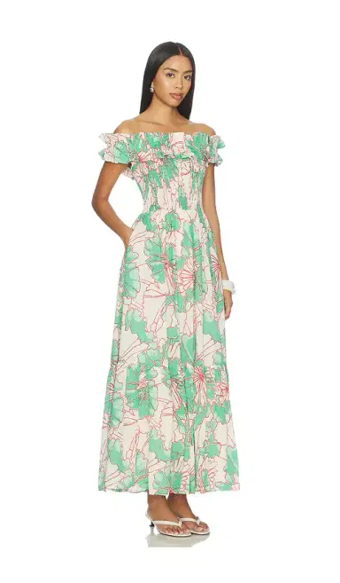 Poupette St Barth Suzanne Long Dress | Thumbnail 2 Poupette St Barth Suzanne Long Dress | Thumbnail 2