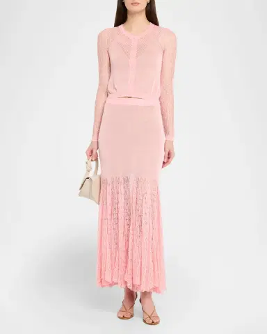 Prabal Gurung Pointelle Knit Maxi Skirt | Thumbnail 2 Prabal Gurung Pointelle Knit Maxi Skirt | Thumbnail 2