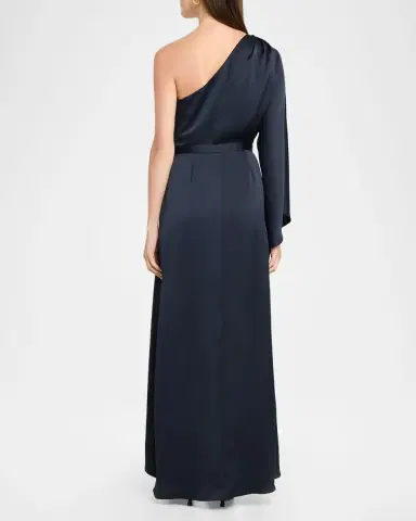 Ramy Brook Opal One-Shoulder High-Low Gown | Thumbnail 3 Ramy Brook Opal One-Shoulder High-Low Gown | Thumbnail 3