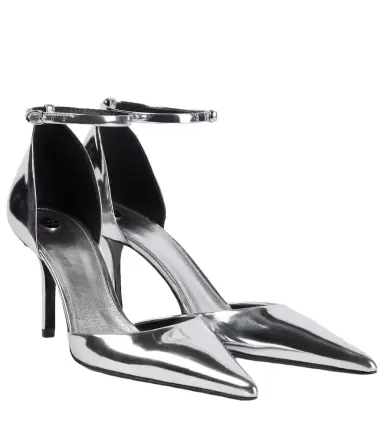 Proenza Schouler Slash 85 mirrored leather pumps | Thumbnail 1 Proenza Schouler Slash 85 mirrored leather pumps | Thumbnail 1