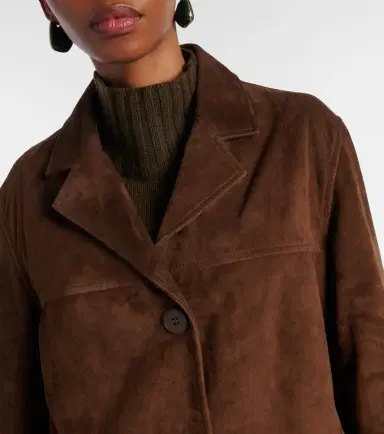 Nour Hammour Voltia suede jacket | Thumbnail 2 Nour Hammour Voltia suede jacket | Thumbnail 2