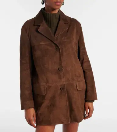 Nour Hammour Voltia suede jacket | Thumbnail 3 Nour Hammour Voltia suede jacket | Thumbnail 3
