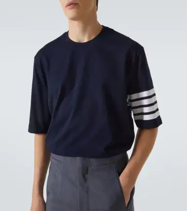 Thom Browne 4-Bar cotton jersey T-shirt | Thumbnail 2 Thom Browne 4-Bar cotton jersey T-shirt | Thumbnail 2