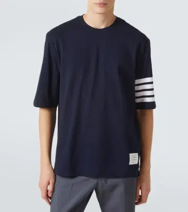 Thom Browne 4-Bar cotton jersey T-shirt | Thumbnail 4 Thom Browne 4-Bar cotton jersey T-shirt | Thumbnail 4