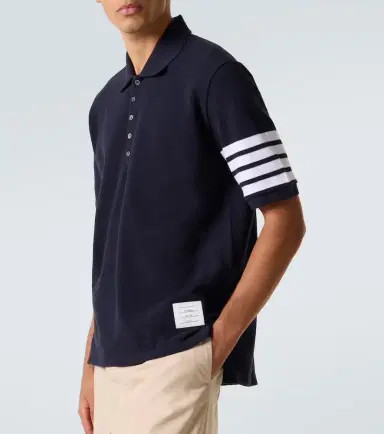 Thom Browne 4-Bar cotton polo shirt | Thumbnail 5 Thom Browne 4-Bar cotton polo shirt | Thumbnail 5