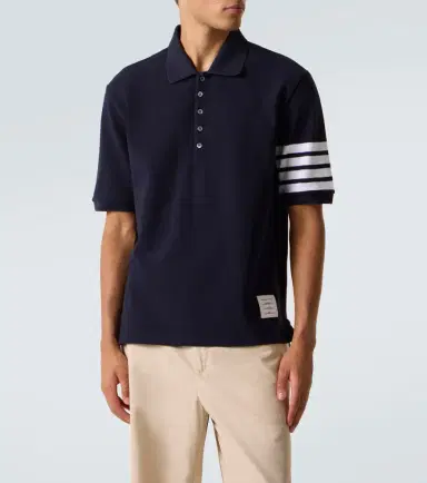 Thom Browne 4-Bar cotton polo shirt | Thumbnail 6 Thom Browne 4-Bar cotton polo shirt | Thumbnail 6