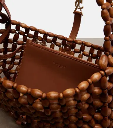 Saint Laurent Le 5 à 7 beaded shoulder bag | Thumbnail 2 Saint Laurent Le 5 à 7 beaded shoulder bag | Thumbnail 2