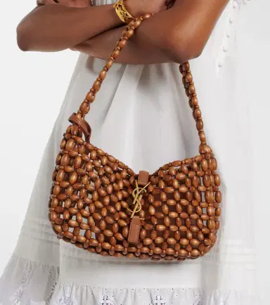 Saint Laurent Le 5 à 7 beaded shoulder bag | Thumbnail 6 Saint Laurent Le 5 à 7 beaded shoulder bag | Thumbnail 6