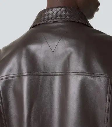 Bottega Veneta Intrecciato leather jacket | Thumbnail 2 Bottega Veneta Intrecciato leather jacket | Thumbnail 2