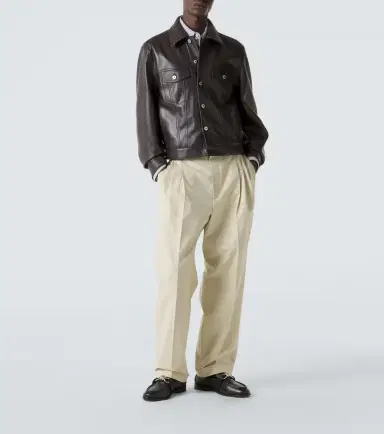 Bottega Veneta Intrecciato leather jacket | Thumbnail 3 Bottega Veneta Intrecciato leather jacket | Thumbnail 3