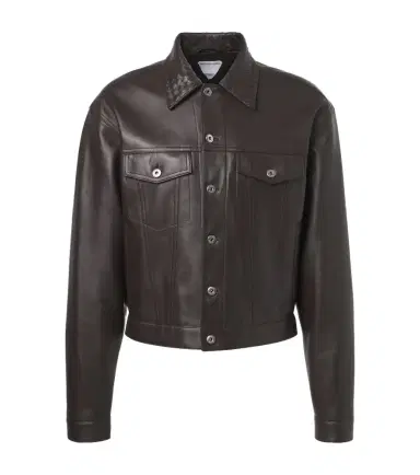 Bottega Veneta Intrecciato leather jacket | Thumbnail 1 Bottega Veneta Intrecciato leather jacket | Thumbnail 1
