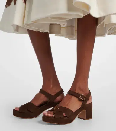 Prada Suede platform sandals | Thumbnail 6 Prada Suede platform sandals | Thumbnail 6