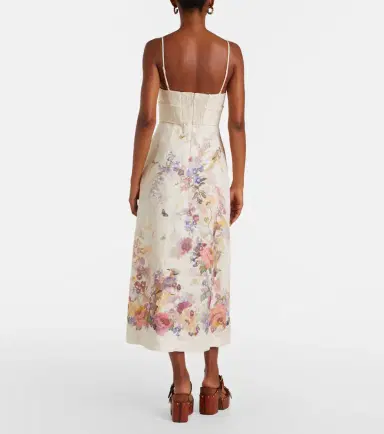 Zimmermann Alchemy floral linen midi dress | Thumbnail 2 Zimmermann Alchemy floral linen midi dress | Thumbnail 2