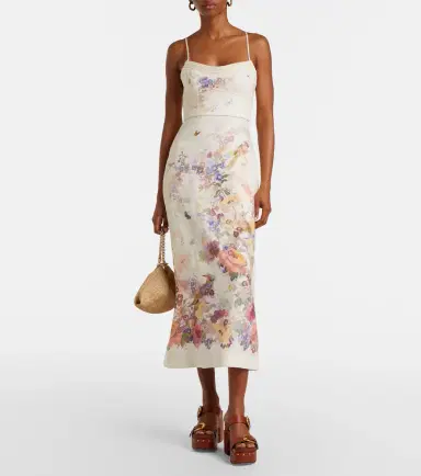 Zimmermann Alchemy floral linen midi dress | Thumbnail 4 Zimmermann Alchemy floral linen midi dress | Thumbnail 4