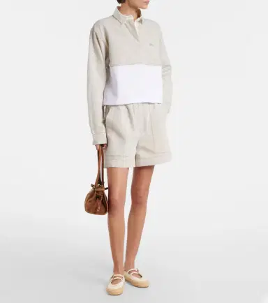 Prada Cotton and linen polo shirt | Thumbnail 6 Prada Cotton and linen polo shirt | Thumbnail 6