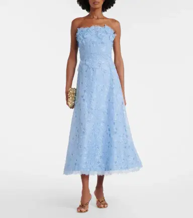 Costarellos Anessa embroidered organza cocktail dress | Thumbnail 2 Costarellos Anessa embroidered organza cocktail dress | Thumbnail 2